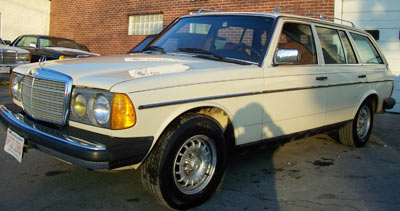 A 1983 Mercedes-Benz 300TDT in DB623 Ivory has been in the same family for all of it's 235,407 miles. Affectionately known as "Lulu", this w123 chassis wagon, now in it's 2nd generation of ownership, was recently in for heater repair, routine maintenance, pump timing and full enrichment adjustments, new tire and alignment, and a full exterior detail.