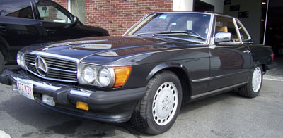This 1989 Mercedes-Benz 560SL underwent the E.A.S. "list" in preparation for a drive across country to California.