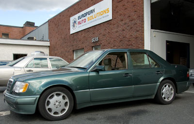 A rare 1992 Mercedes-Benz 500E, cobuilt by Porsche and Mercedes-Benz, was recently in for exhaust and engine mount replacement.