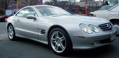 2005 Mercedes-Benz SL500 in for a diagnosis and repair of the TPMS system.