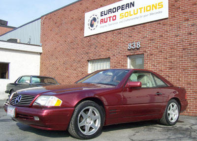 Mercedes-Benz SL500 40th Anniversary Edition. The total worldwide production was 500. The paint color of this particular Anniversary Edition is very rare DB019 Red Metallic.