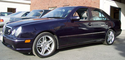 This 2001 Mercedes-Benz E55 with 34k miles, featured in special order Royal Indigo, was recently in for it's annual maintenance and state inspection. This vehicle is for sale by it's original owner. 